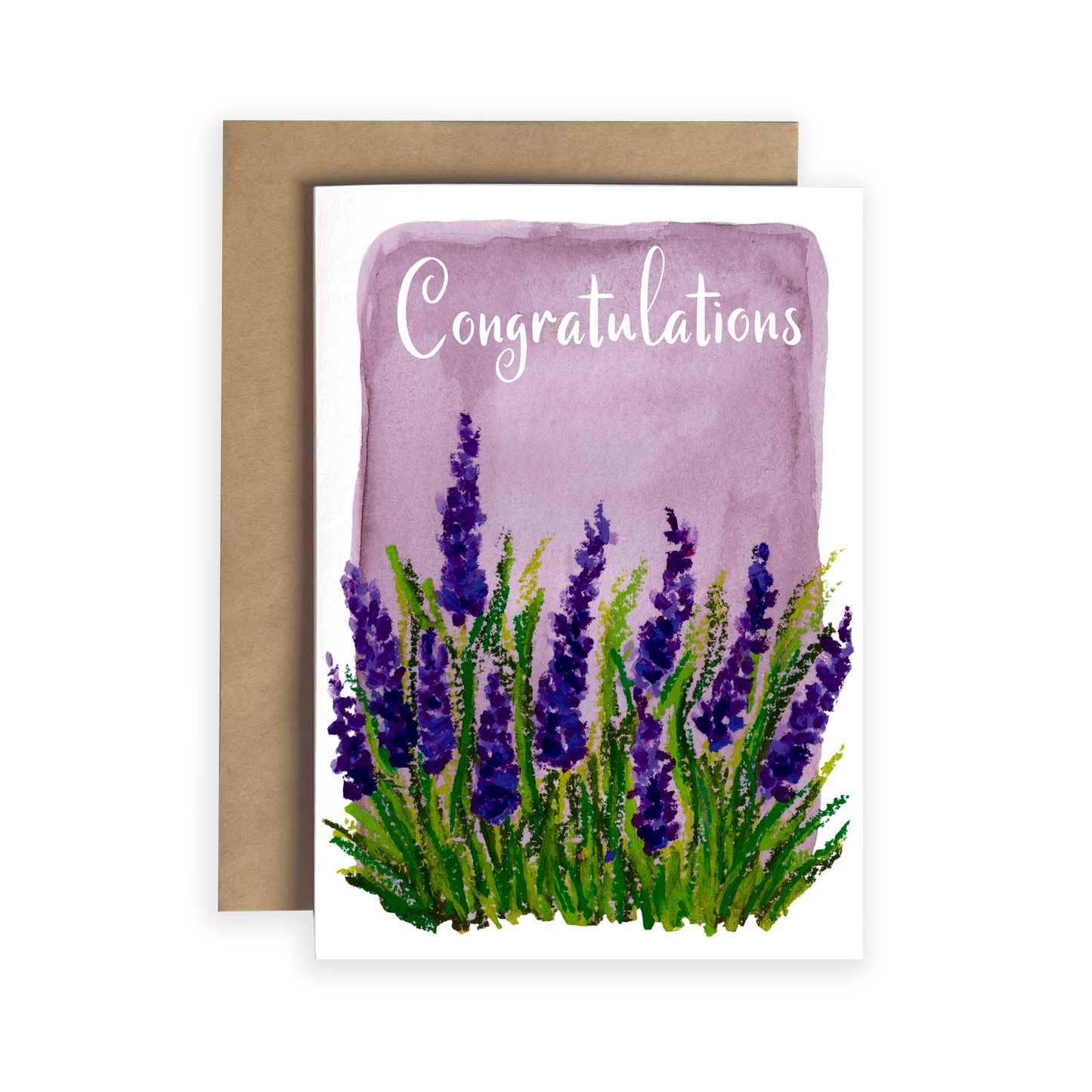 Congratulations Lavender | Greeting Card