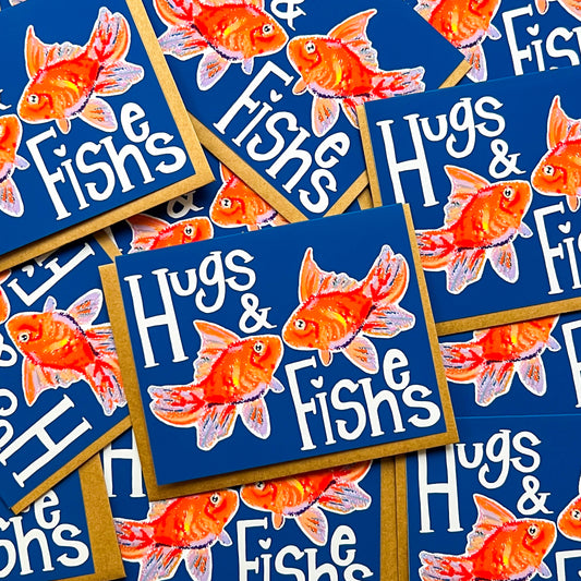 Hugs & Fishes | Greeting Card
