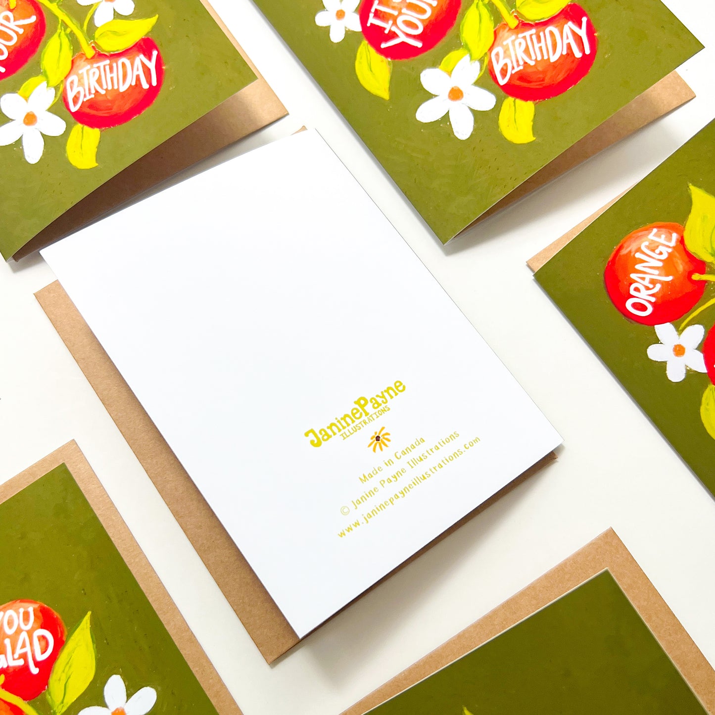Collection of birthday cards with colorful designs on a white background
