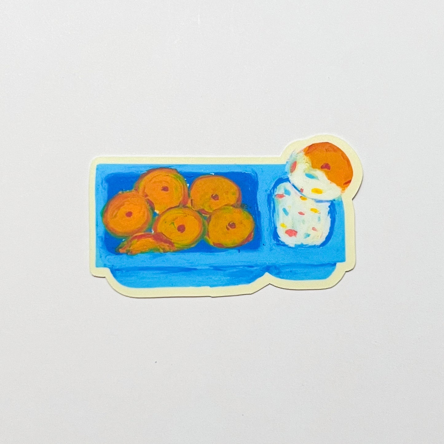 Sticker of dunkaroos on a white background