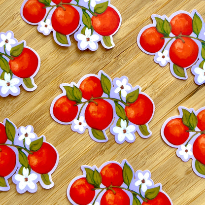 Orange Blossoms | Vinyl Sticker