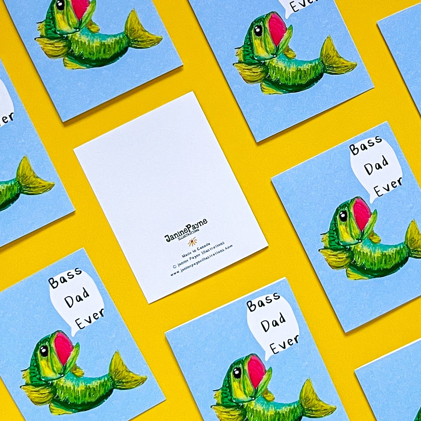 Bass Dad Ever | Greeting Card