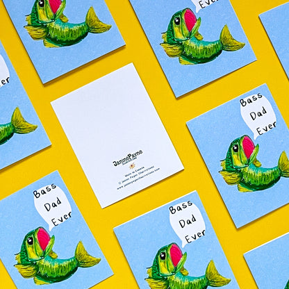 Bass Dad Ever | Greeting Card