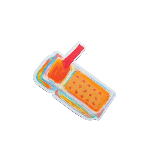 Colourful cheese dip and crackers on a white background