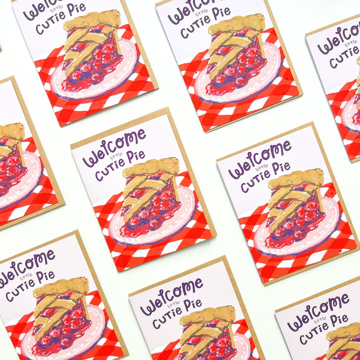 Welcome Little Cutie Pie | Greeting Card