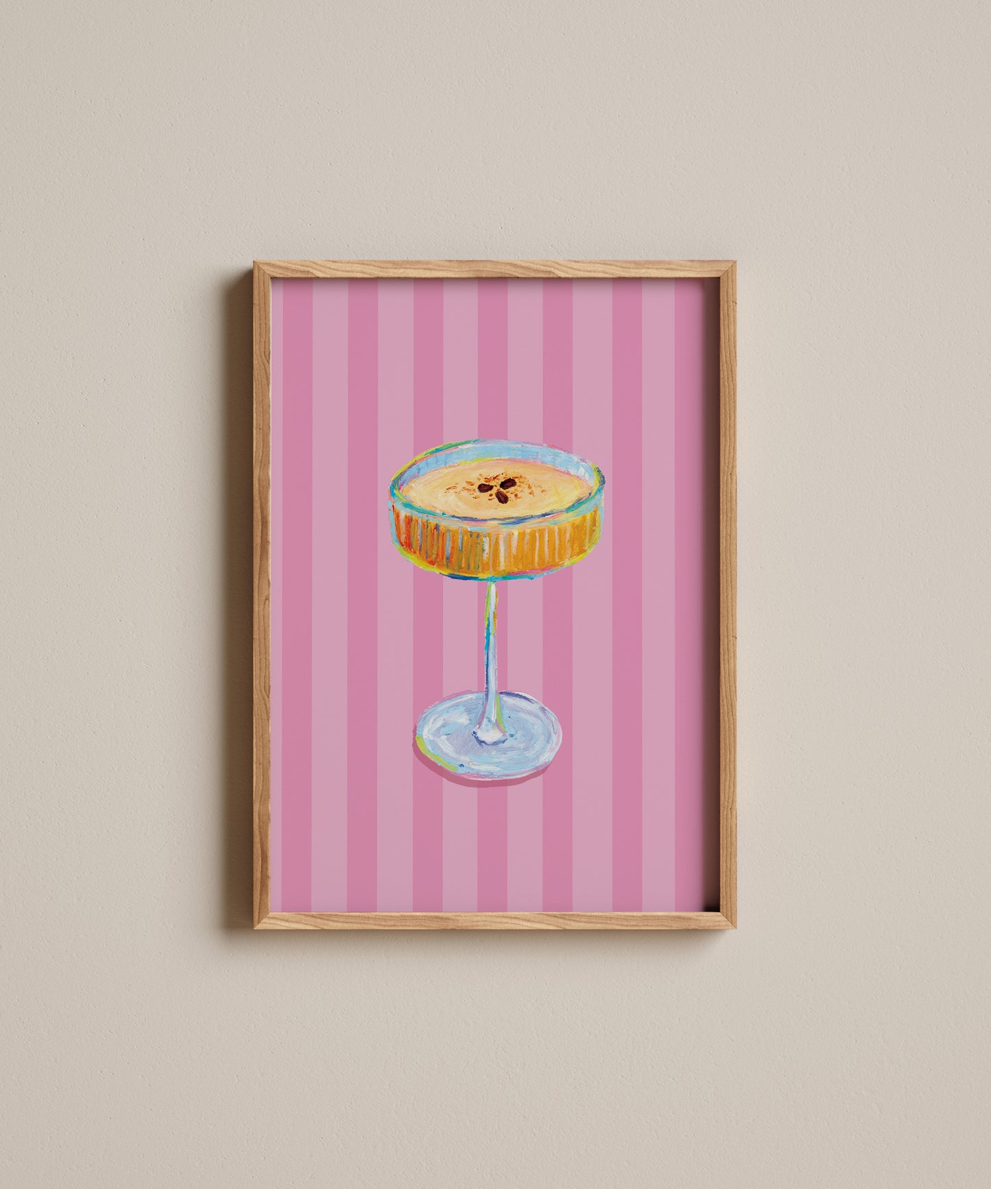Oil Pastel Espresso Martini | Art Print