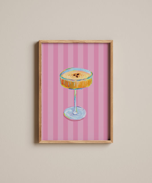 Oil Pastel Espresso Martini | Art Print