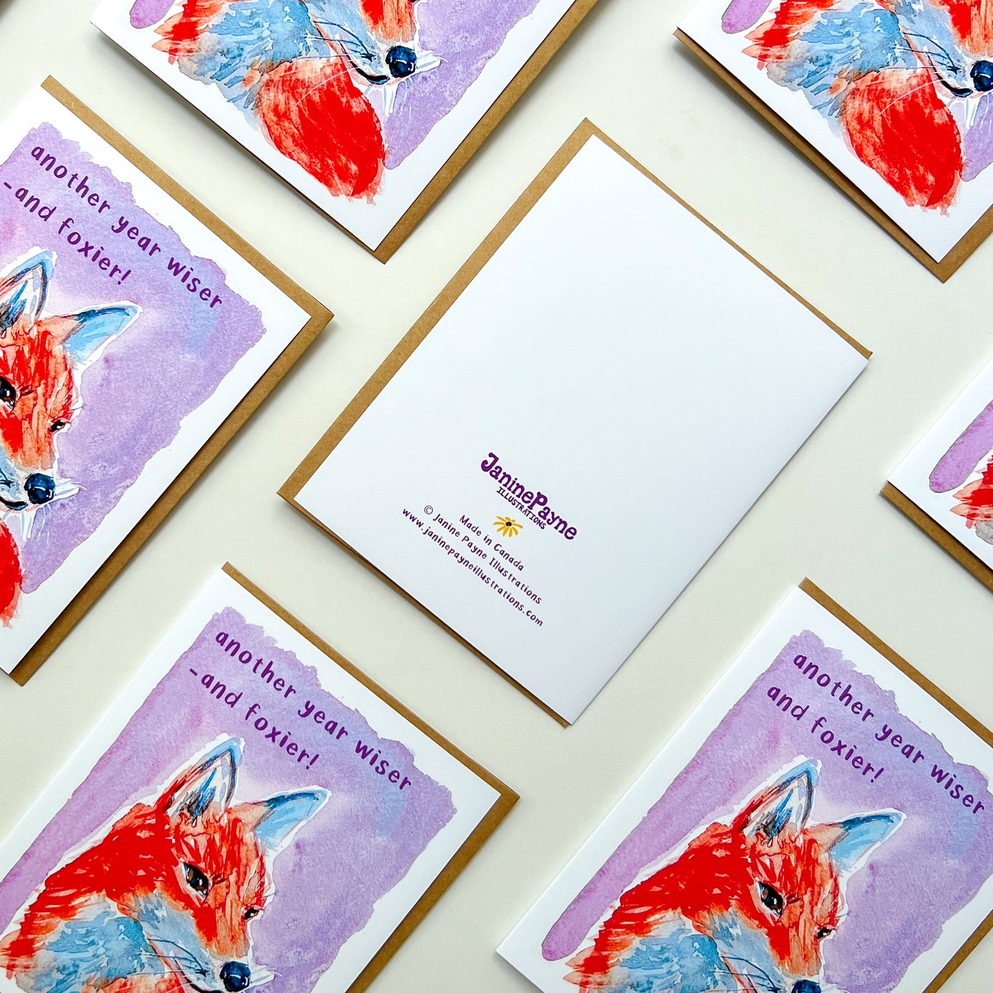 Another Year Wiser And Foxier | Birthday Greeting Card