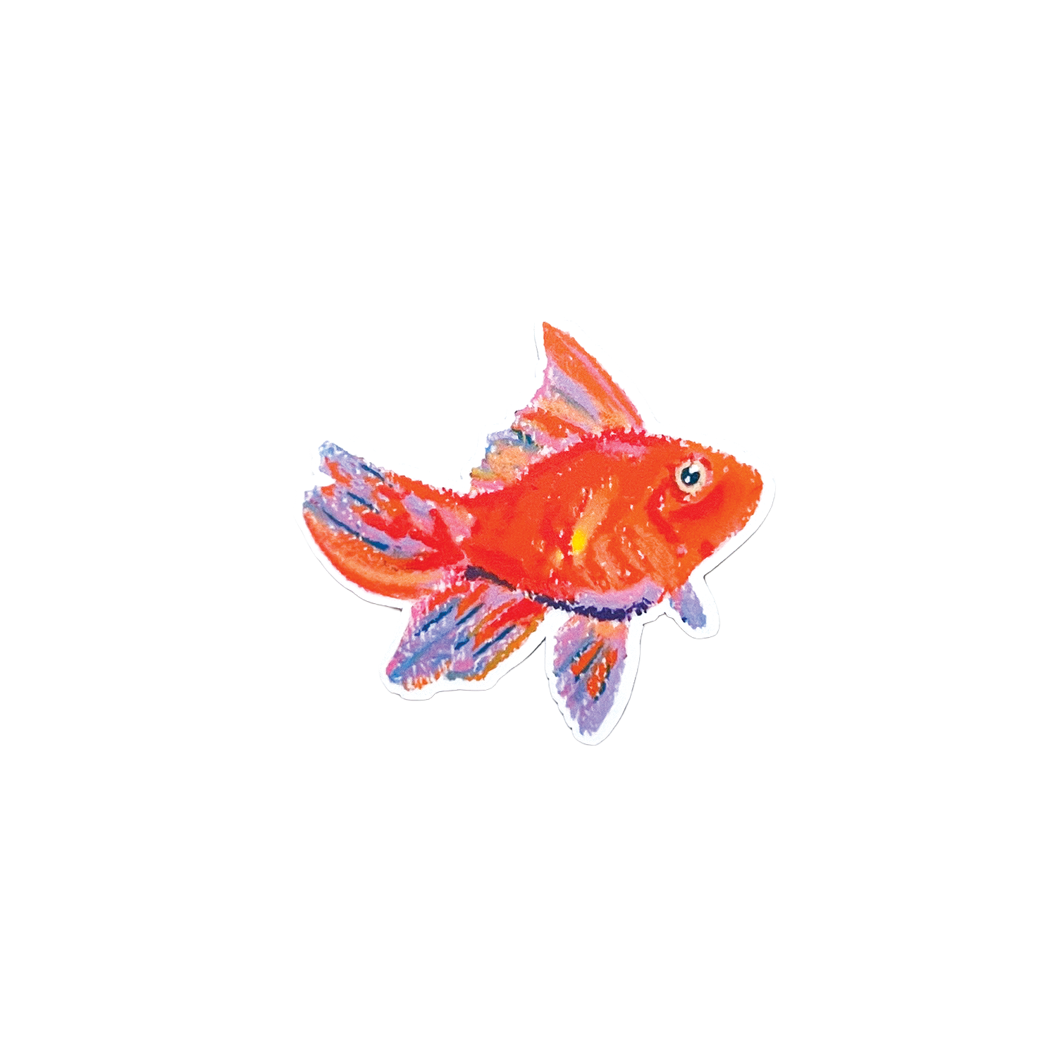 Colorful fish illustration on a white background