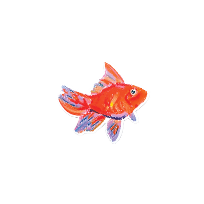 Colorful fish illustration on a white background