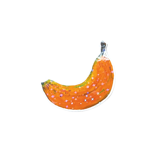 Banana | Holographic Vinyl Sticker