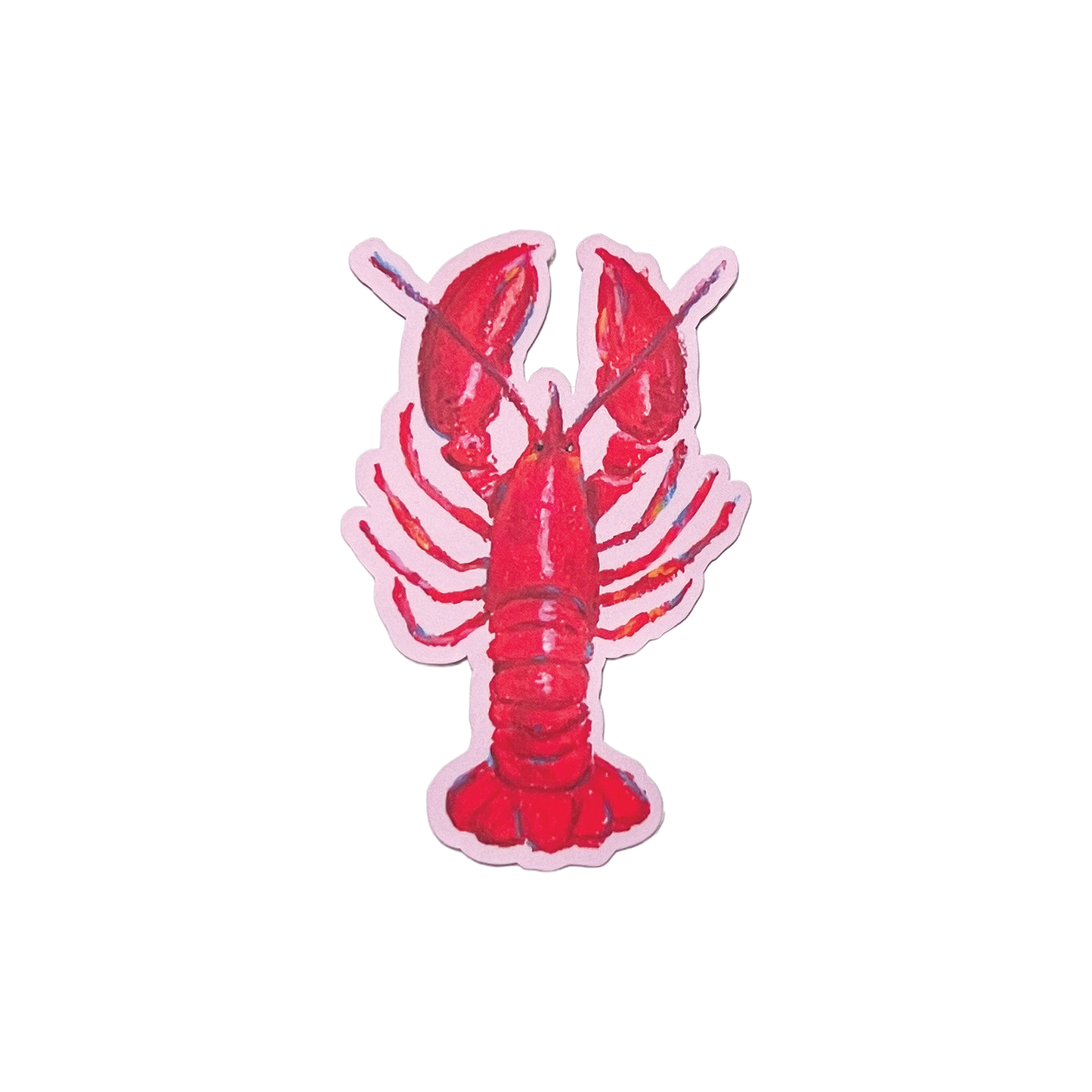 Red lobster illustration on a white background