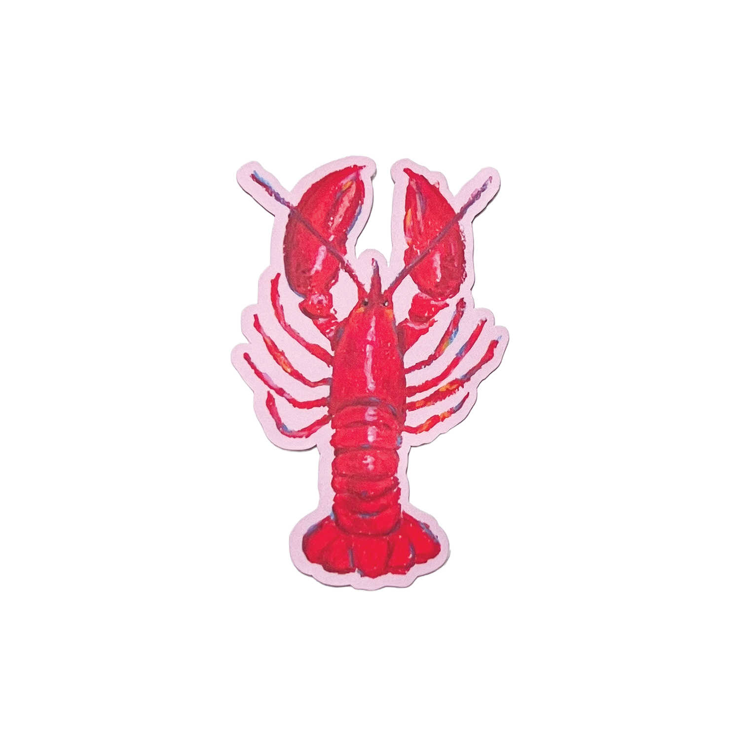 Red lobster illustration on a white background