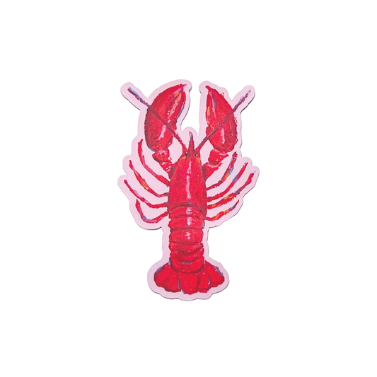 Red lobster illustration on a white background