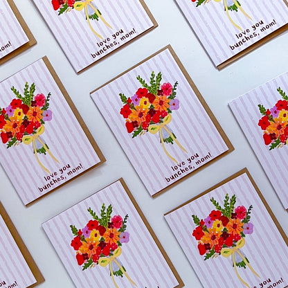 Love You Bunches Mom | Greeting Card