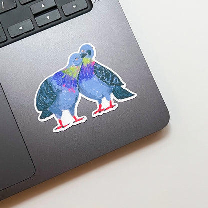 Pigeon Love | Matte Vinyl Sticker
